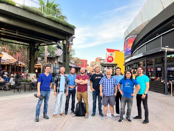 Some of the great folks I met at ElixirConf US 2023, out at Disney Springs.